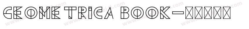 Geometrica Book字体转换
